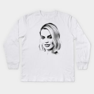 Margot Robbie Kids Long Sleeve T-Shirt